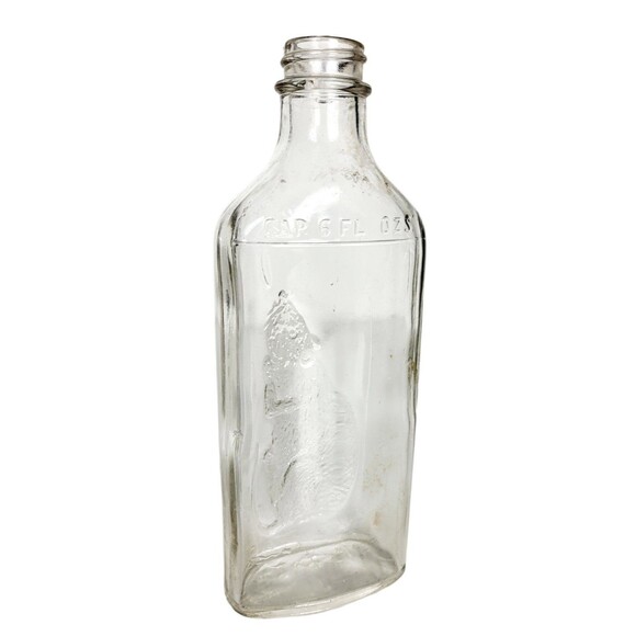 VTG MCM Cowley's Original Rat & Mouse Embossed Gothic Steampunk 2 Glass Bottles - Picture 9 of 13